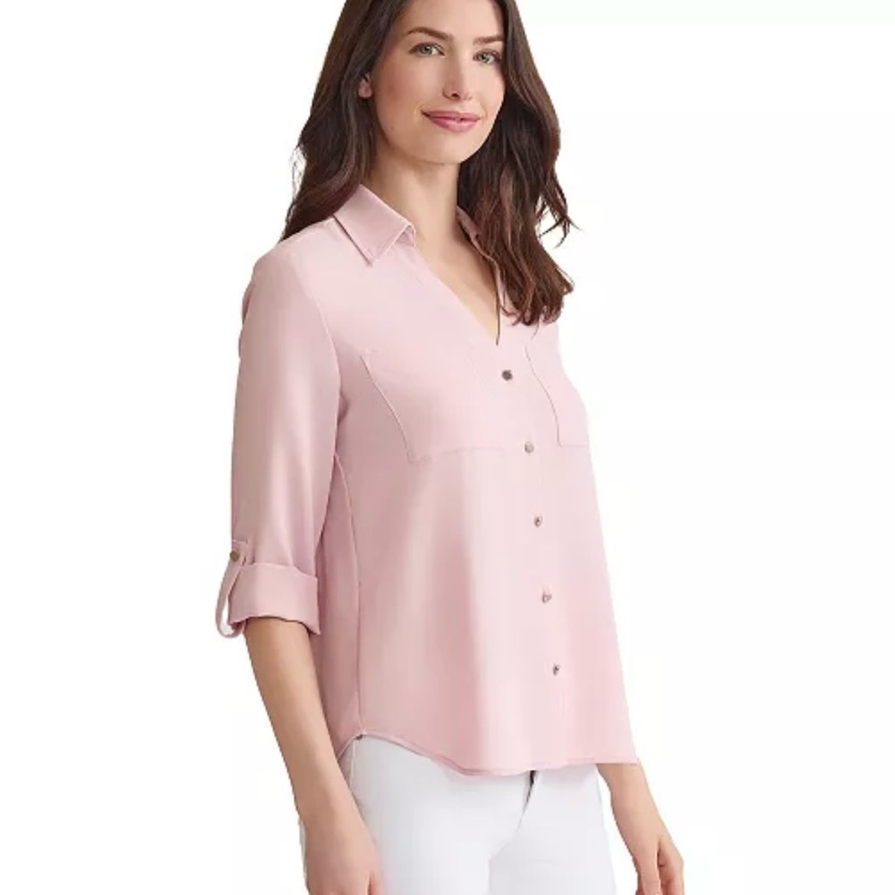 NWT Jones New York Women's Collared Tunic Top